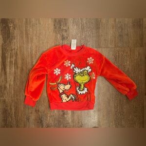 Toddler Girls The Grinch and Max Fleece Sweatshirt Size 4